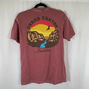 Grand Canyon Shirt Unisex Medium Red Graphic Print Short Sleeve Crew Neck